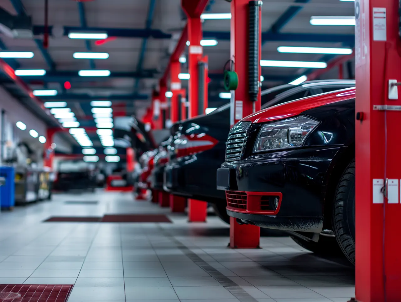 Service auto modern din Fălticeni realizat în hală metalică ușoară
